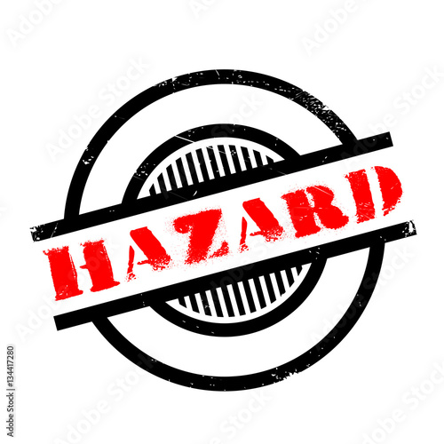 Hazard rubber stamp