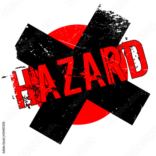 Hazard rubber stamp