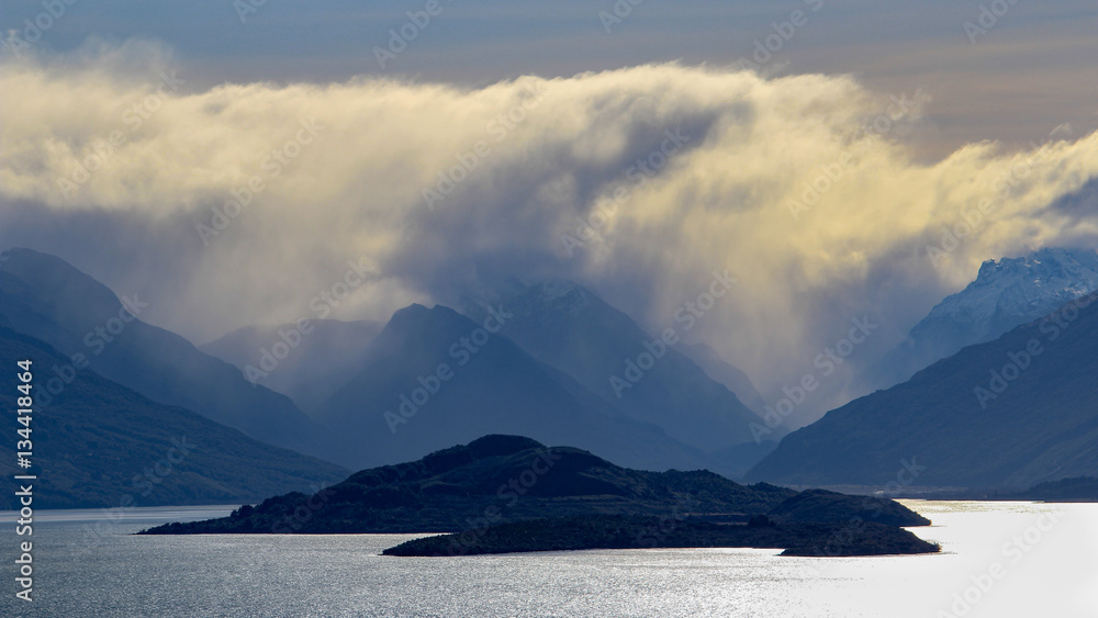 From the Devils staircase back across Lake Wakatipu From the Devils staircase back across Lake Wakatipu
