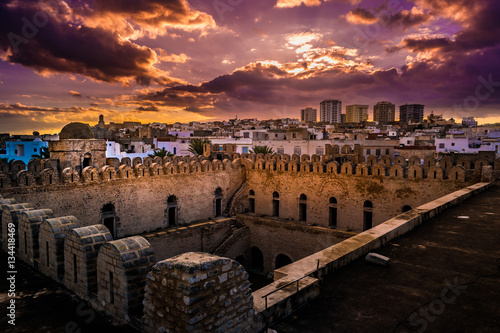 Fotografija View from the walls of the fortress of Ribat of Sousse in Tunisia