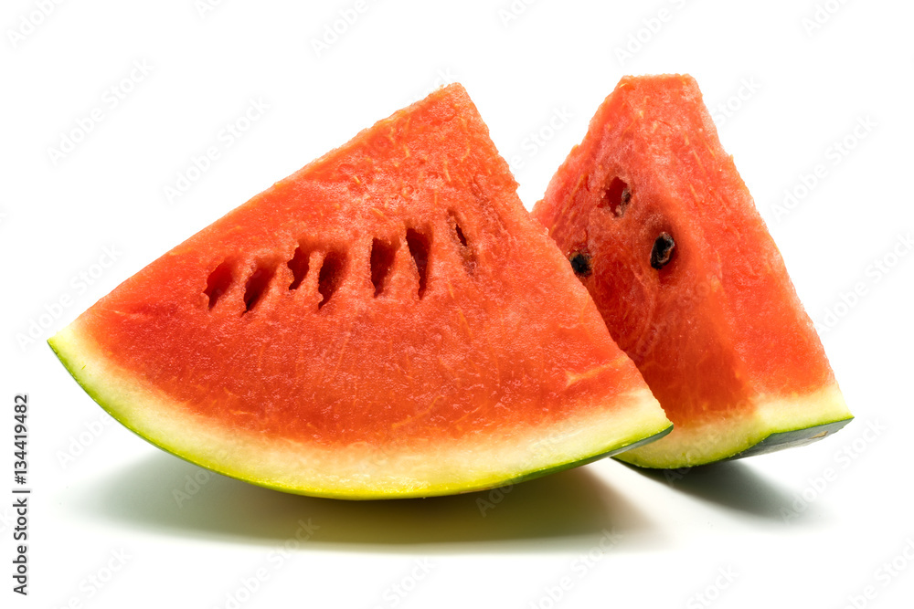 Sliced of fresh watermelon Sliced of fresh watermelon