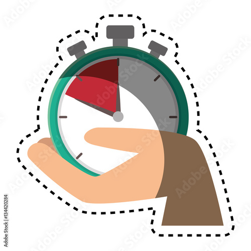 chronometer watch isolated icon vector illustration design