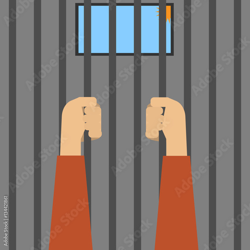 Prisoner in orange robes