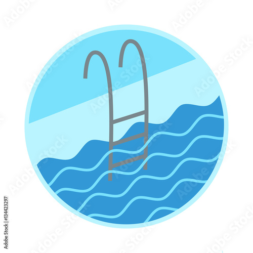 swimming pool ladder icon