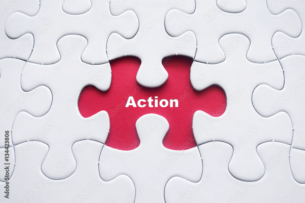 Missing puzzle with Action word Missing puzzle with Action word