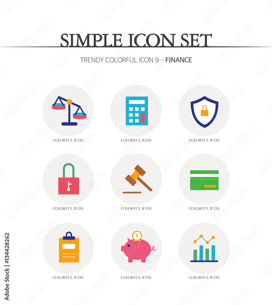 finance Simple Icon Set finance Simple Icon Set