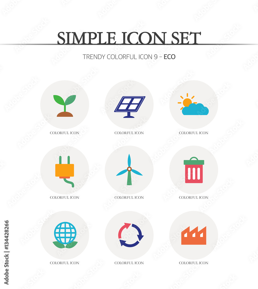 eco Simple Icon Set eco Simple Icon Set