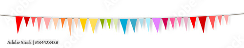 Wimpel Bunte Wimpelkette Banner Band Schwung Hintergrund 