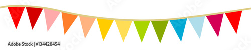 Wimpel Bunte Wimpelkette Banner Band Schwung Hintergrund 