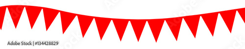Wimpel Rot Wimpelkette Banner Band 