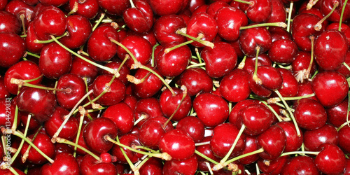 Fotografie Berries ripe, red cherries.