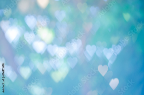 Abstract heart shape bokeh for use as background