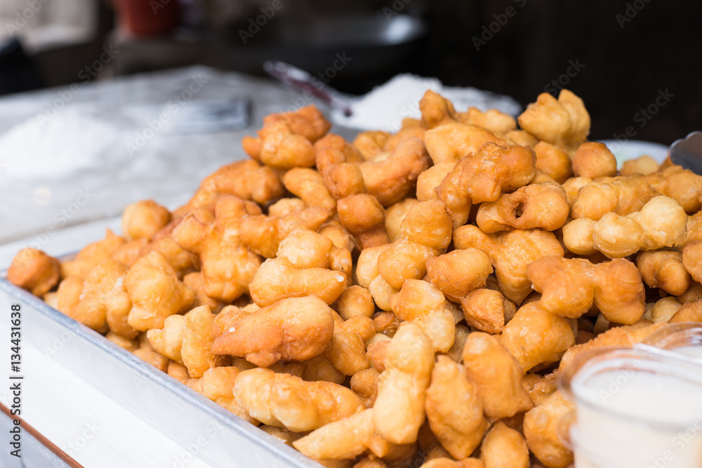 Deep-fried dough stick or Thai called Patongko Deep-fried dough stick or Thai called Patongko