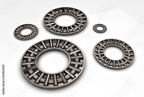 Slika na platnu 3d illustration of thrust needle bearings