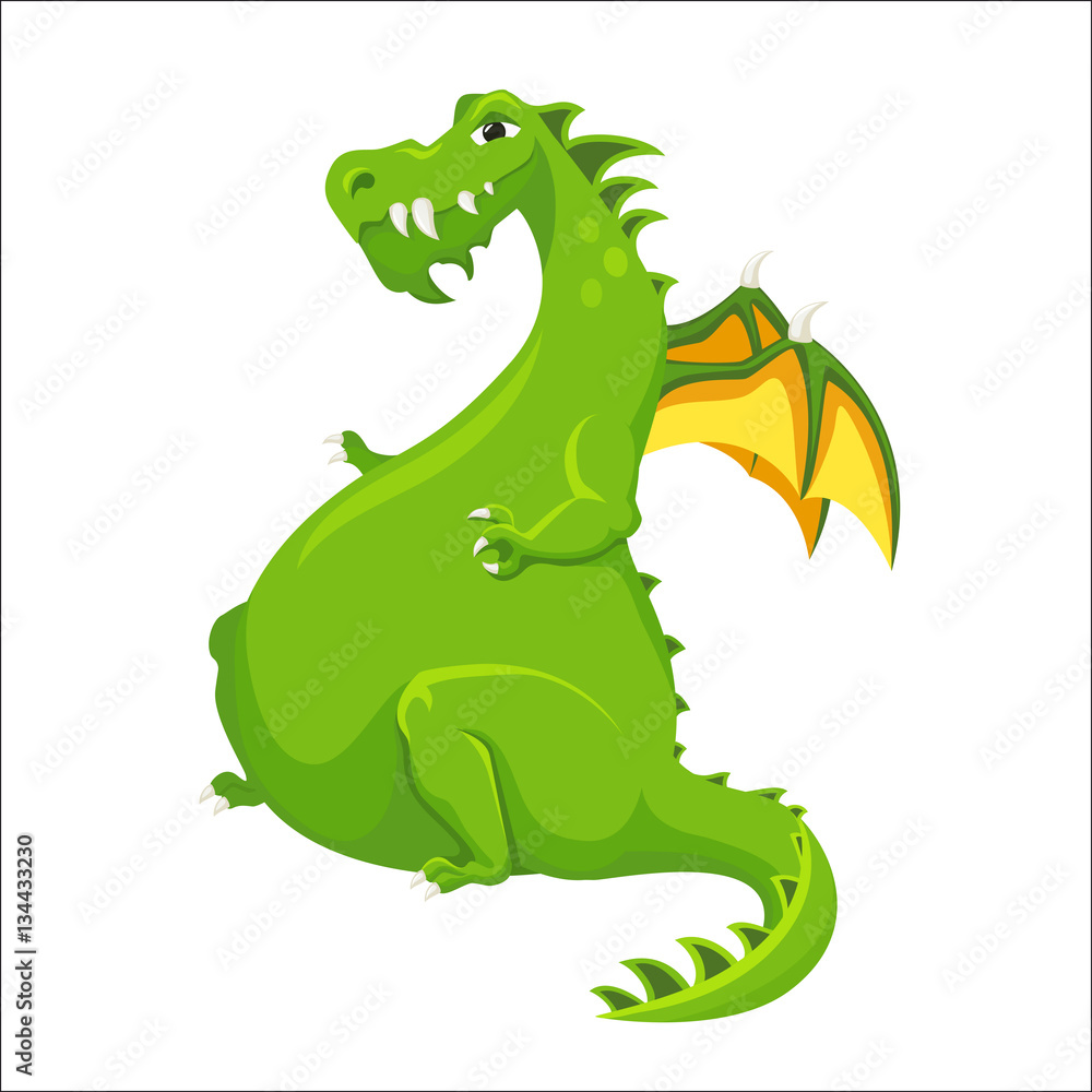 Fototapeta premium Dragon. Cute monster