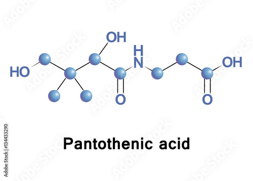 Pantothenic acid, also called vitamin B5, is a water-soluble vitamin. It is an essential nutrient that requires to synthesize coenzyme-A, as well as to metabolize proteins, carbohydrates and fats. 