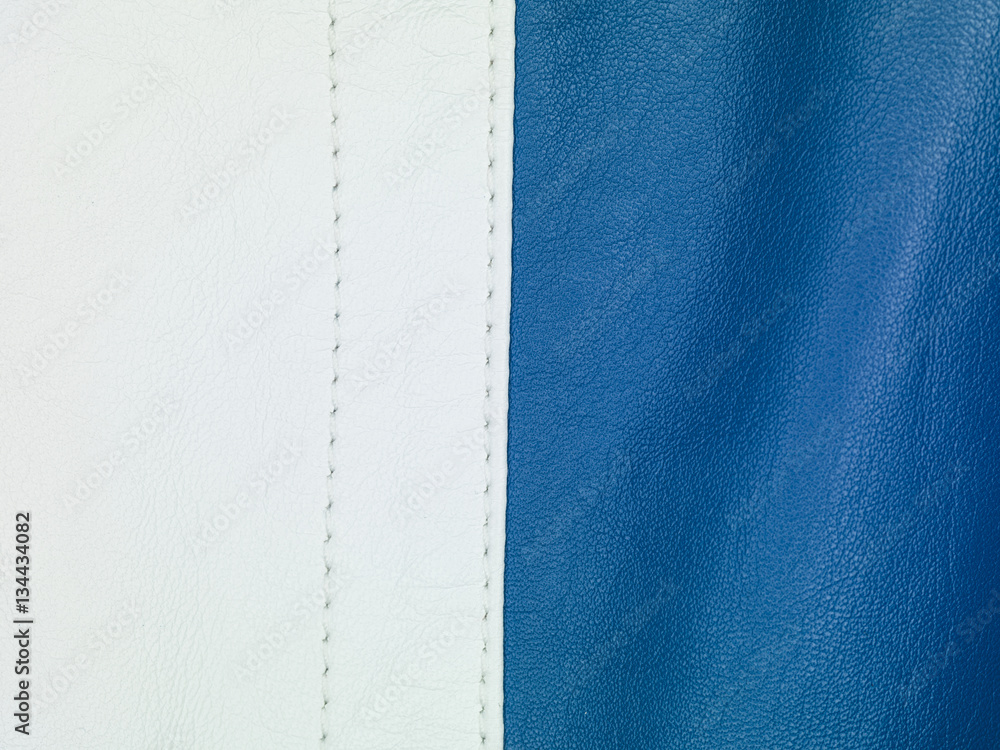 Fototapeta premium white and blue leather background 