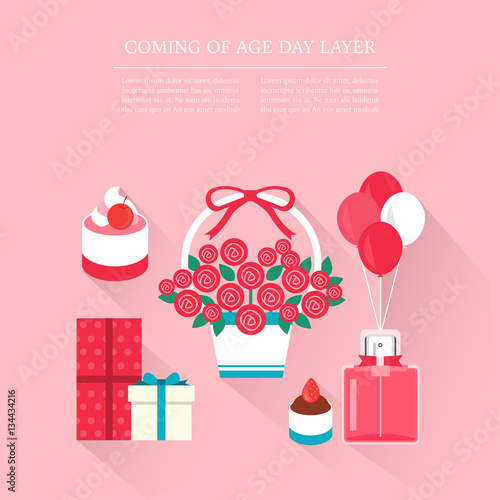 Coming-of-Age Day layer set