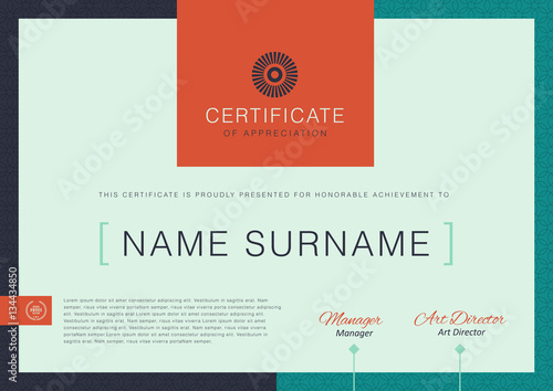 certificate template with luxury and modern pattern,diploma,Vector illustration 