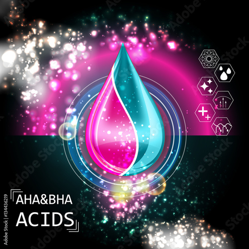 AHA BHA Acid Oil Serum Essence 3D Droplet