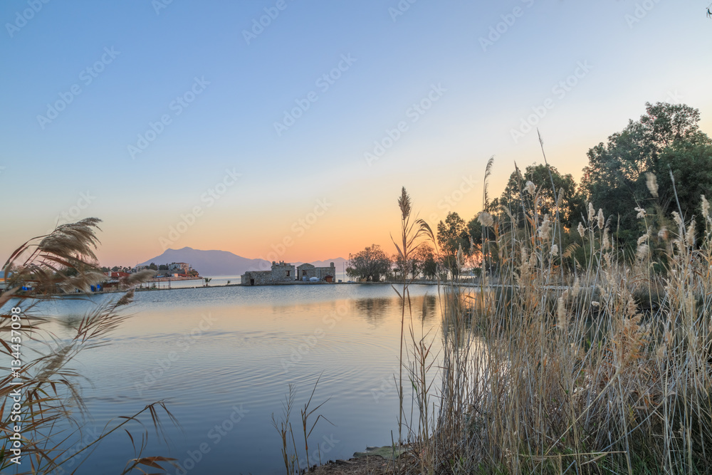 Obraz premium Lake view in datca, turkey.
