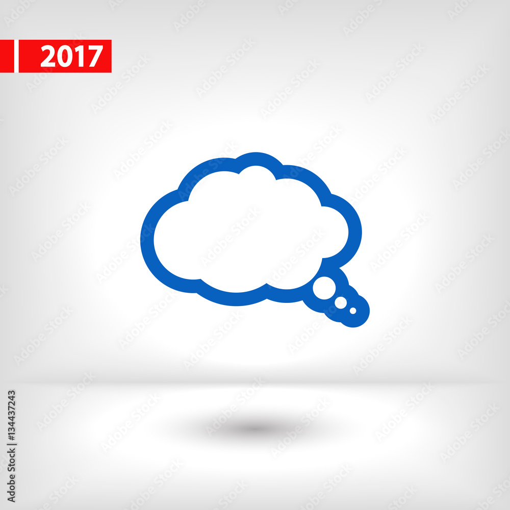 comic speech bubbles icon, vector illustration. Flat design style comic speech bubbles icon, vector illustration. Flat design style