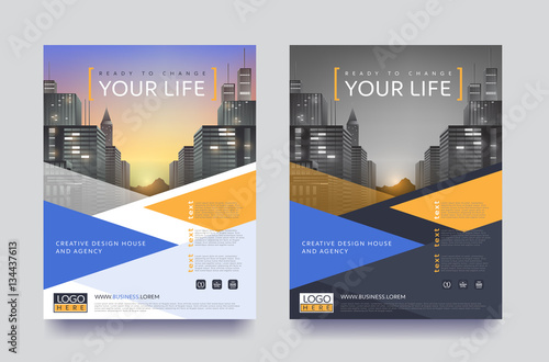 poster flyer pamphlet brochure cover design layout space for photo background, vector template in A4 size