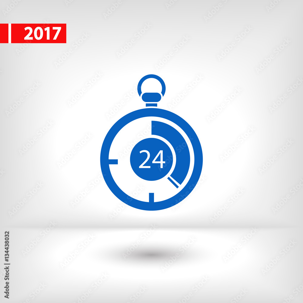 stopwatch icon, vector illustration. Flat design style stopwatch icon, vector illustration. Flat design style