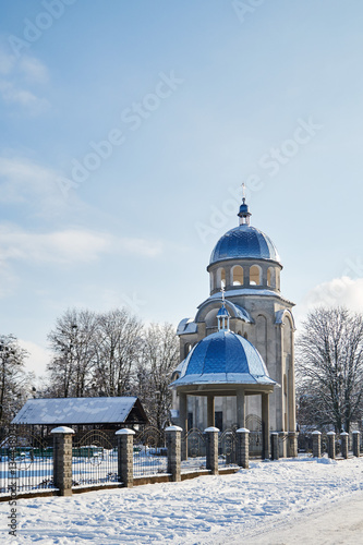 Orthodox chapel in the town of Velyki Mosty, Lviv oblast