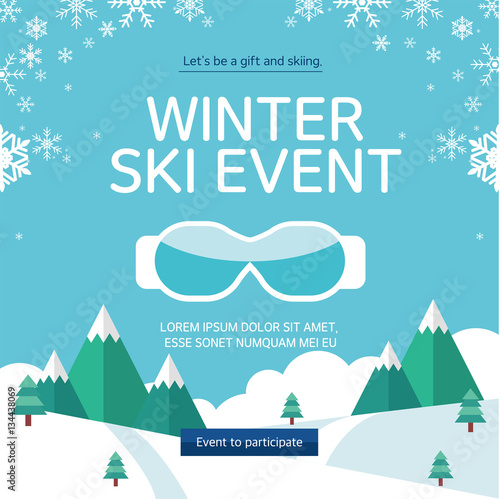Winter ski event photo