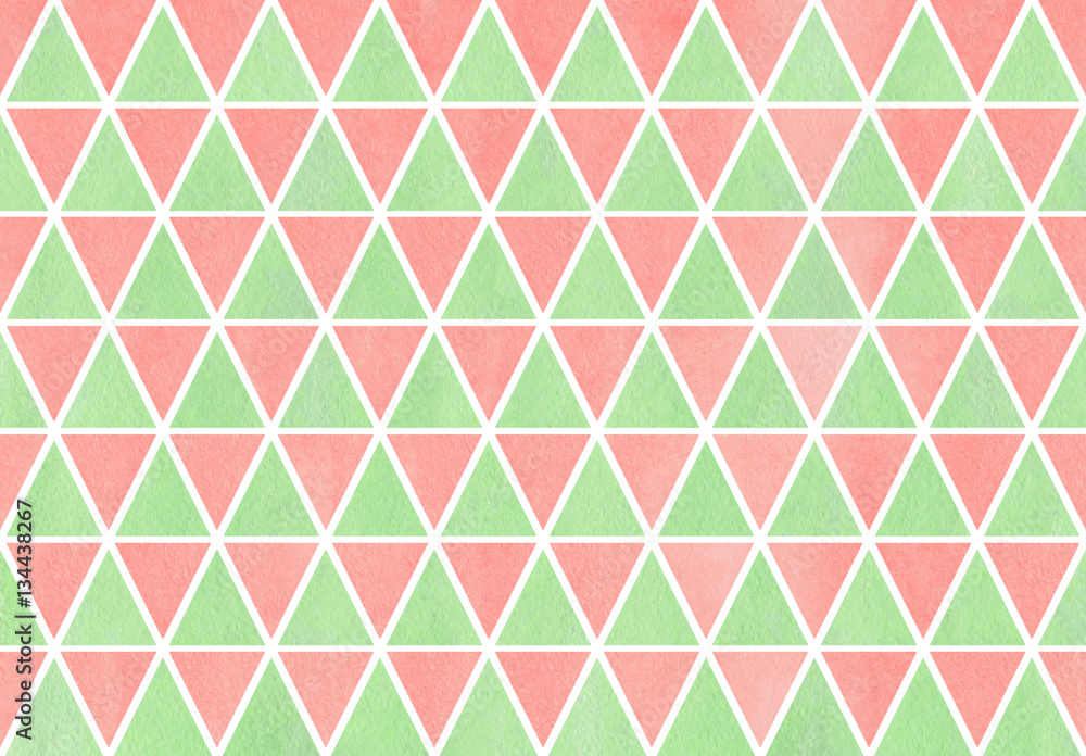 Watercolor triangle pattern. Watercolor triangle pattern.