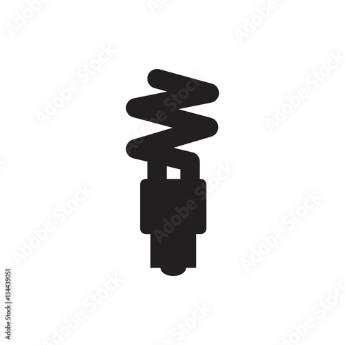 fluorescent lamp icon illustration