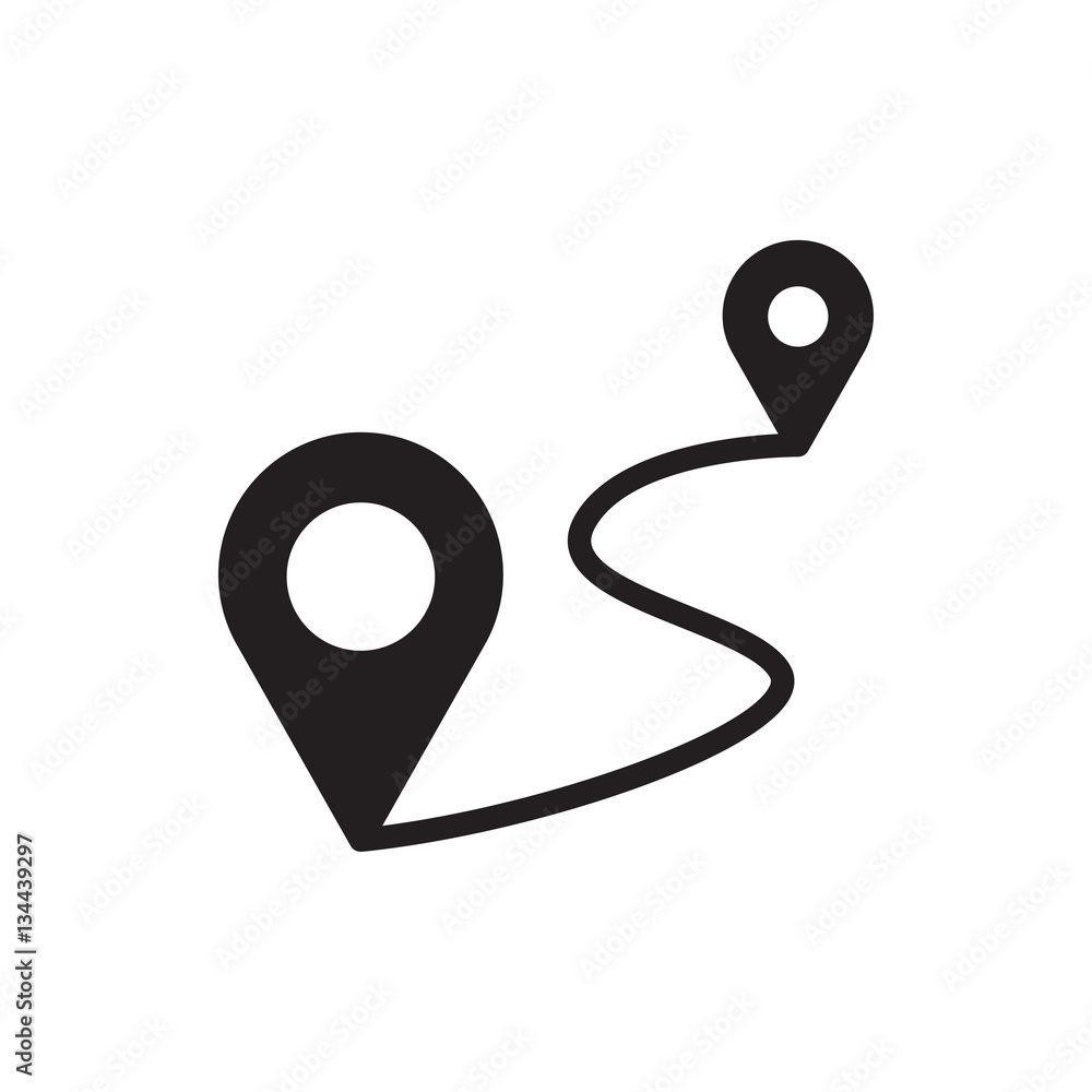 distance icon illustration