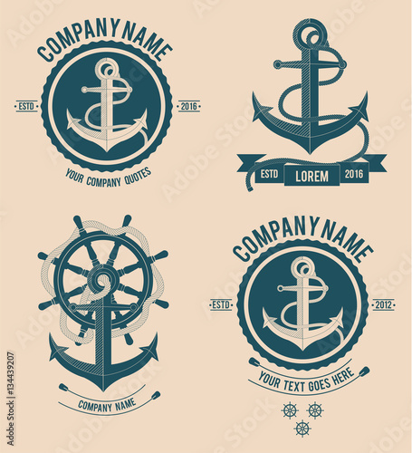 Anchor Logos / boat / Ship / sea logos