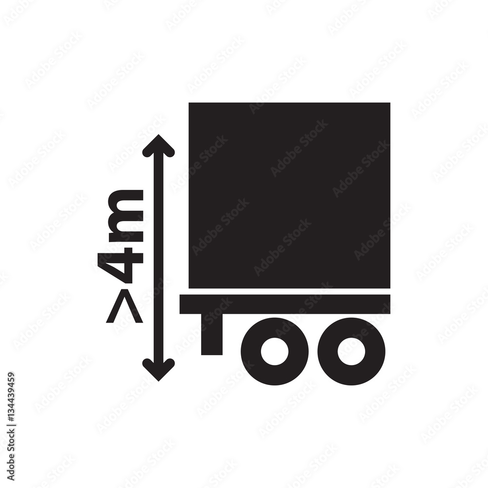 cargo height icon illustration cargo height icon illustration
