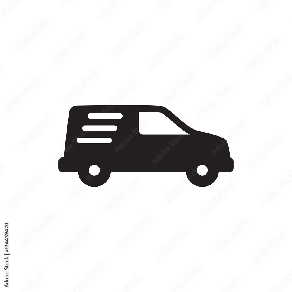 delivery car icon illustration