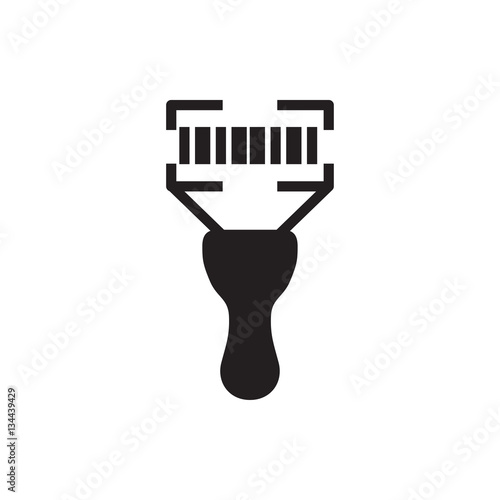 bar code scanner icon illustration