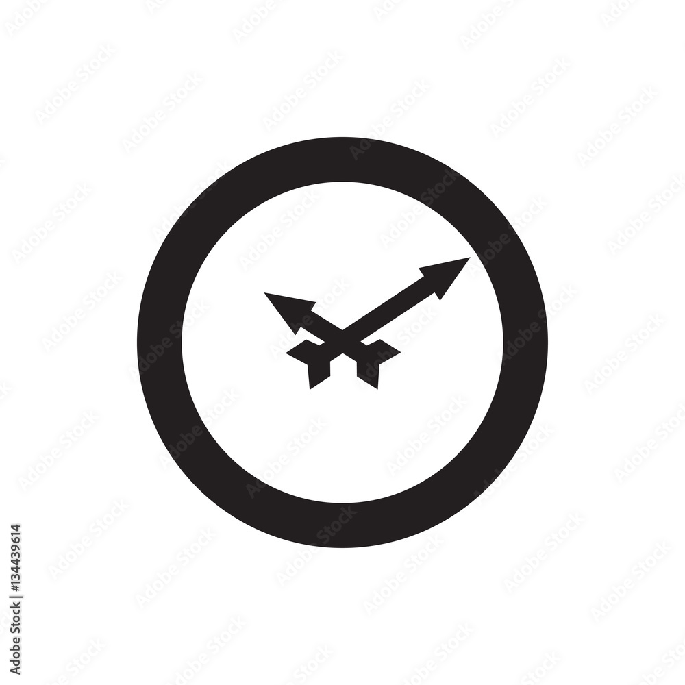 wall clock icon illustration wall clock icon illustration