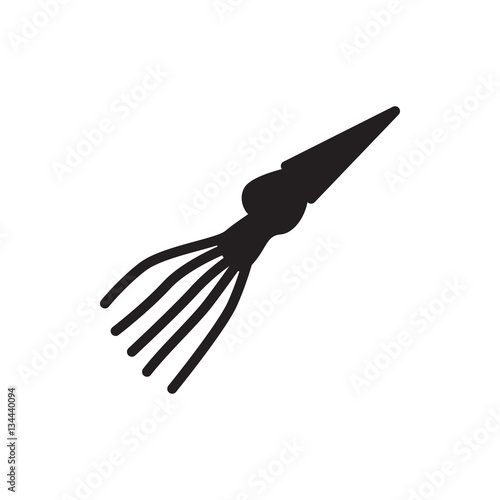 extinct sea creature icon illustration