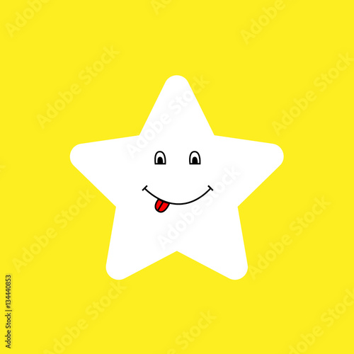 Happy Star. Vector illustration