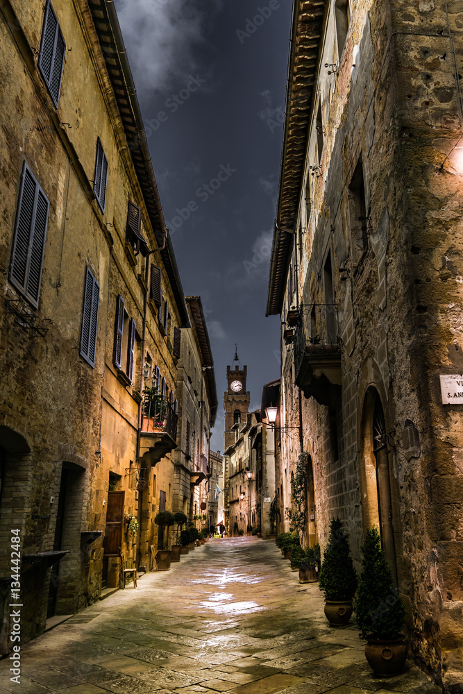 Por las calles de Pienza Por las calles de Pienza