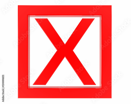 red Incorrect mark symbol