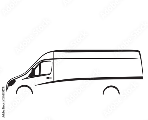 Car repair or delivery service label. Logo design template.