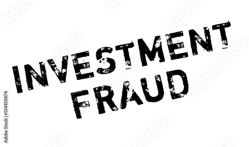 Investment Fraud rubber stamp. Grunge design with dust scratches. Effects can be easily removed for a clean, crisp look. Color is easily changed.