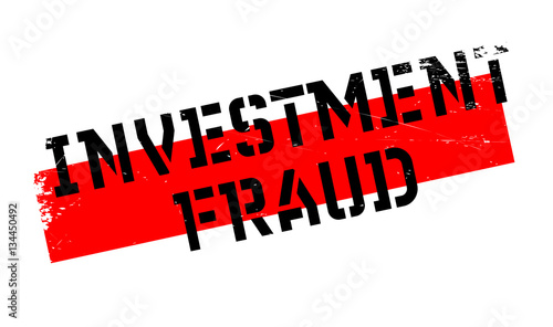 Investment Fraud rubber stamp. Grunge design with dust scratches. Effects can be easily removed for a clean, crisp look. Color is easily changed.