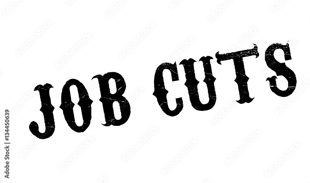 Job Cuts rubber stamp. Grunge design with dust scratches. Effects can be easily removed for a clean, crisp look. Color is easily changed. Job Cuts rubber stamp. Grunge design with dust scratches. Effects can be easily removed for a clean, crisp look. Color is easily changed.