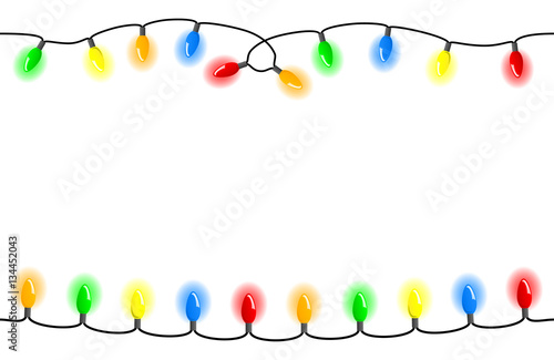 nahtlose Lichterkette mit Textfreiraum 