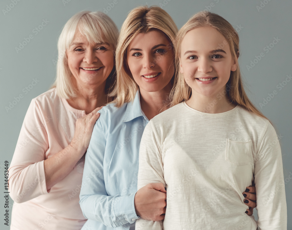Daughter, mom and granny Daughter, mom and granny