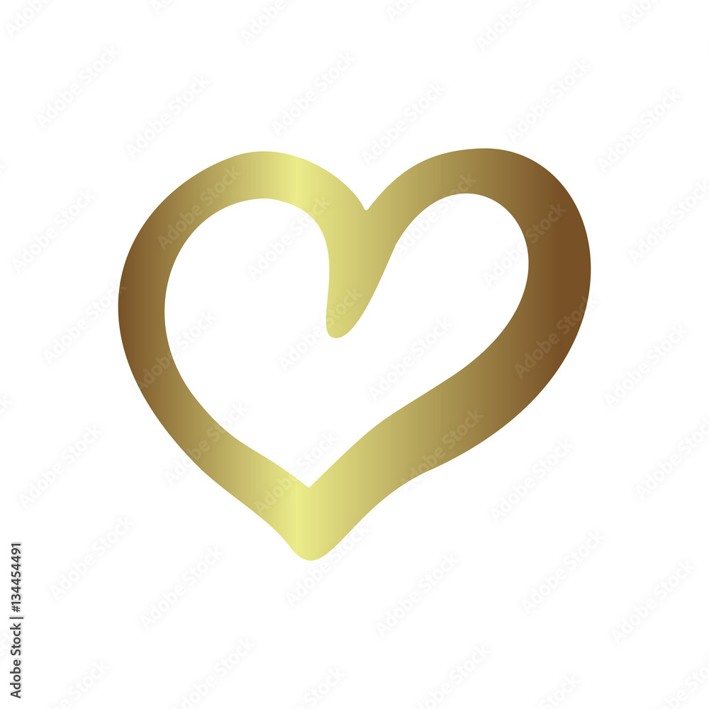 Gold gradient foil heart, Valentine day love golden luxury vintage wedding invitation design Gold gradient foil heart, Valentine day love golden luxury vintage wedding invitation design