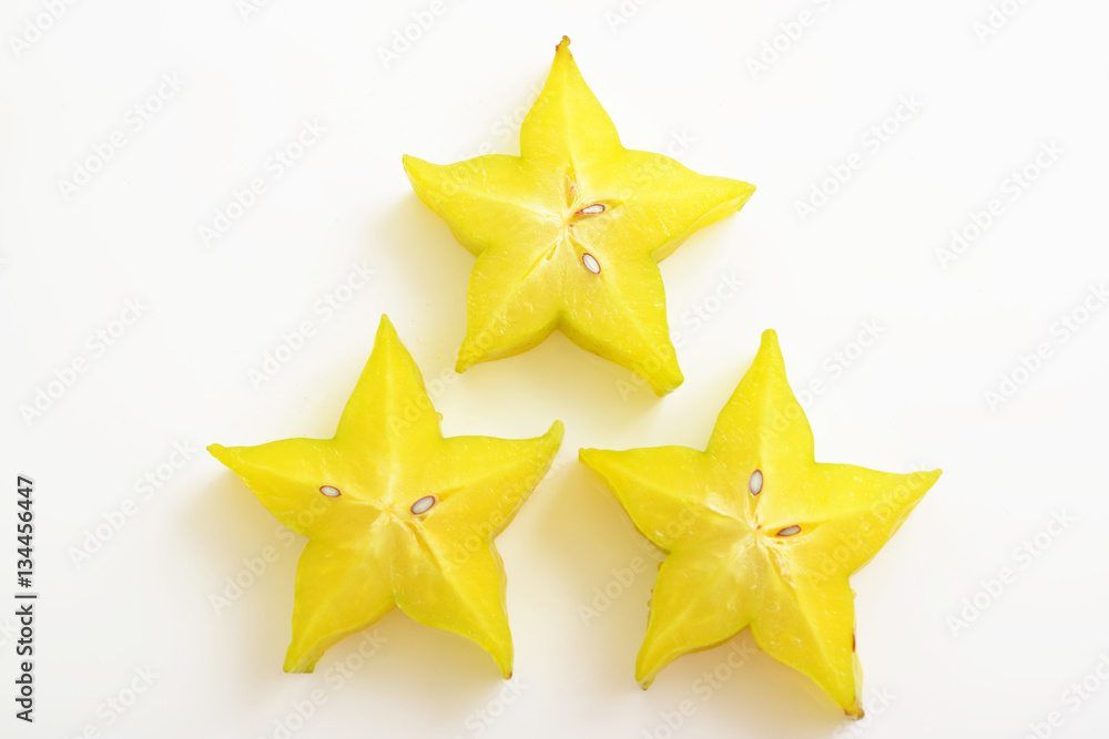 Obraz premium 新鮮なスターフルーツ